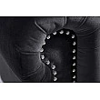 Sedacia súprava 47033 Chesterfield 3-sedenie Zamat Čierna