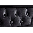 Sedacia súprava 47033 Chesterfield 3-sedenie Zamat Čierna