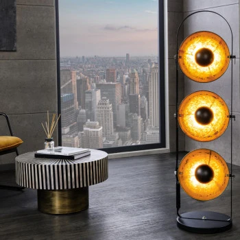 Stojaca lampa 22968 Studio 130cm Čierna-zlatá