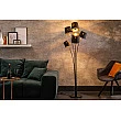 Stojaca lampa 40038 Levels 178cm Čierna - Zlatá