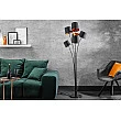 Stojaca lampa 40038 Levels 178cm Čierna - Zlatá