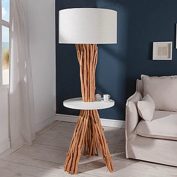 Stojaca lampa 40400 Servant 150cm Prírodná Logan Drevo