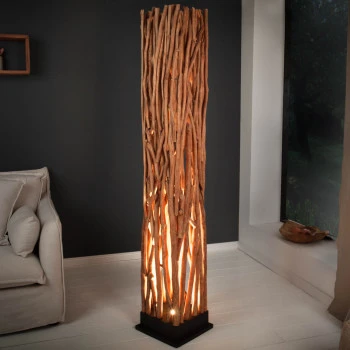 Stojaca lampa 40484 Nature Art 175cm Prírodná Logan Drevo