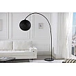 Stojaca lampa 40686 Cocooning 205cm Čierna