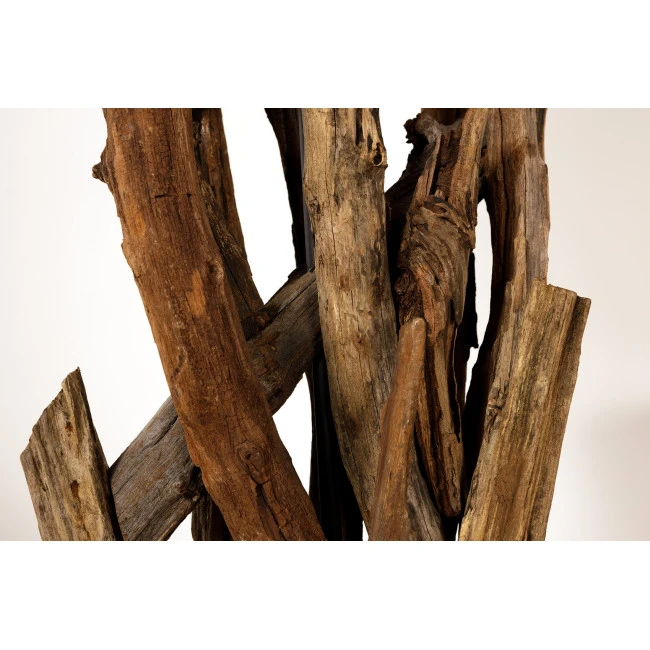 Stojaca lampa 42004 Wild Nature 150cm Béžová-Drevo Teak