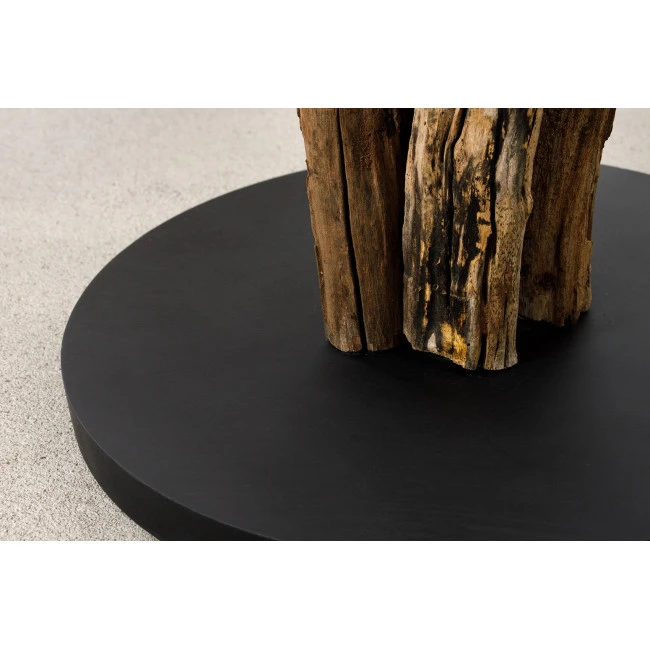 Stojaca lampa 42004 Wild Nature 150cm Béžová-Drevo Teak