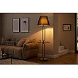 Stojaca lampa 43759 Servant 175cm Čierna