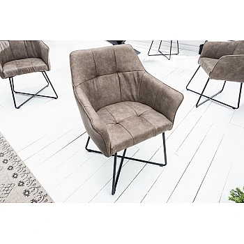 Stolička 42475 Loft Mikrofaser Taupe