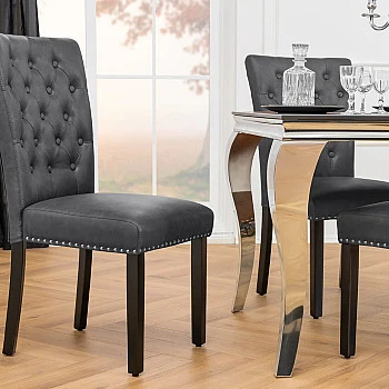 Stolička 44588 Castle Vintage Black