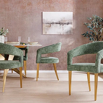 Stolička 45924 Boutique látka Zelená
