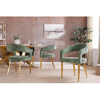 Stolička 45924 Boutique látka Zelená
