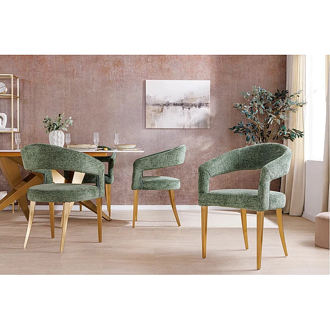 Stolička 45924 Boutique látka Zelená