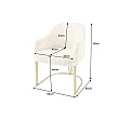 Stolička 45927 Art Living Látka Chenille Béžová