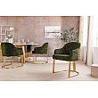 Stolička 45928 Art Living Látka Chenille Zelená