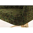 Stolička 45928 Art Living Látka Chenille Zelená