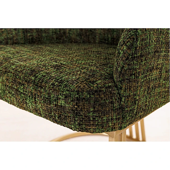 Stolička 45928 Art Living Látka Chenille Zelená