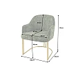 Stolička 45928 Art Living Látka Chenille Zelená