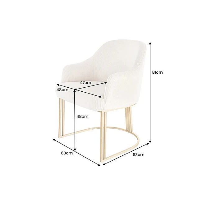 Stolička 46201 Art Living Látka Béžová