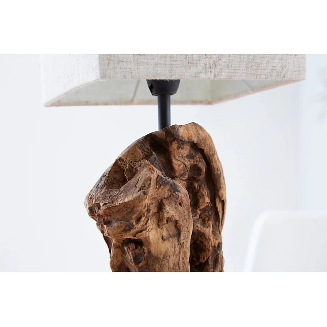 Stolová lampa 19478 Masív drevo Bežová