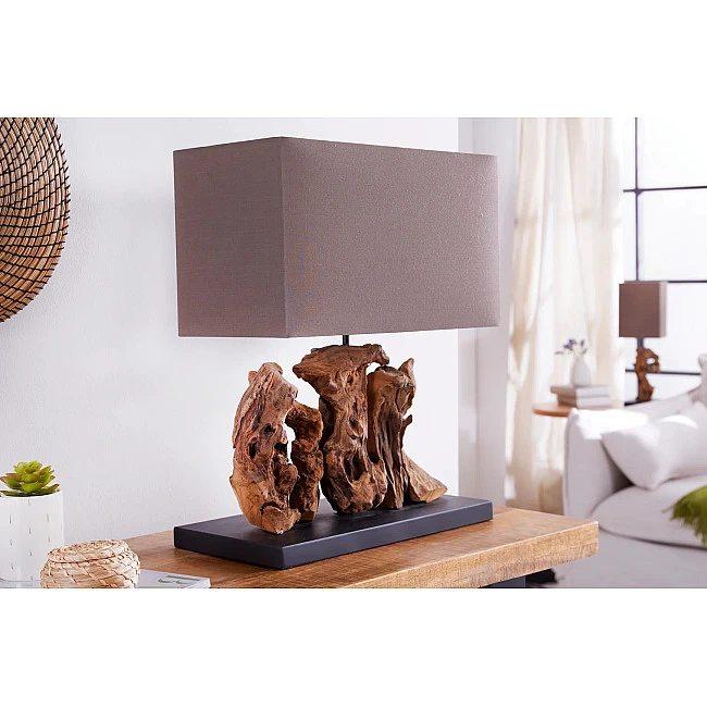 Stolová lampa 20694 Masív drevo