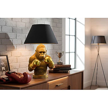 Stolová lampa 48025 King Ape Zlatá Čierna