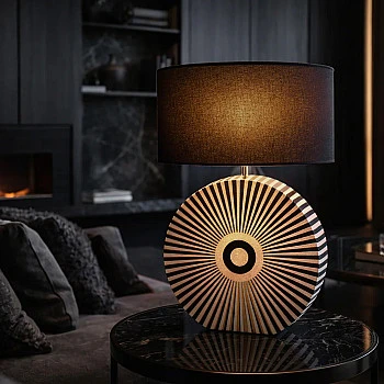 Stolová lampa 48097 Harmony Čierna Biela