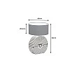 Stolová lampa 48097 Harmony Čierna Biela