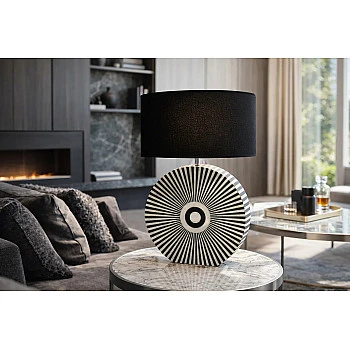 Stolová lampa 48097 Harmony Čierna Biela