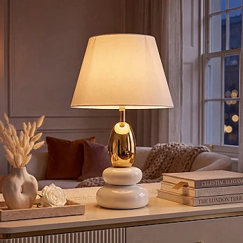 Stolová lampa 70018 Zen Biela Zlatá