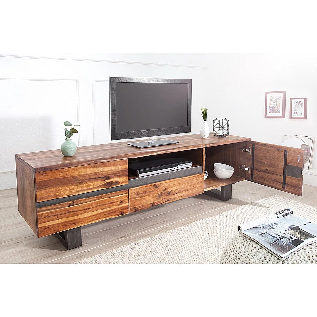 TV-skrinka 42076 160cm Drevo Acacia - Skladom u nás v Žiline - 1Ks