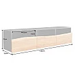 TV-skrinka 44057 Artwork 140cm Drevo Acacia