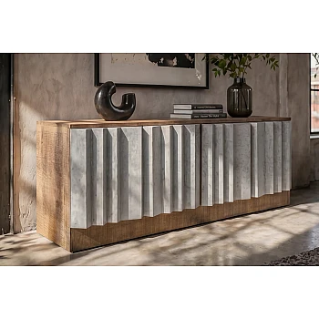 TV-komoda 44477 Zalvero 150cm Drevo Mango