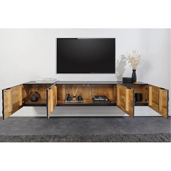 TV-skrinka 44526 Scorpion 200cm Drevo Mango