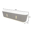 TV-skrinka 45828 Gatsby 170cm Drevo Mango-Biely mramor