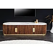 TV-skrinka 45828 Gatsby 170cm Drevo Mango-Biely mramor