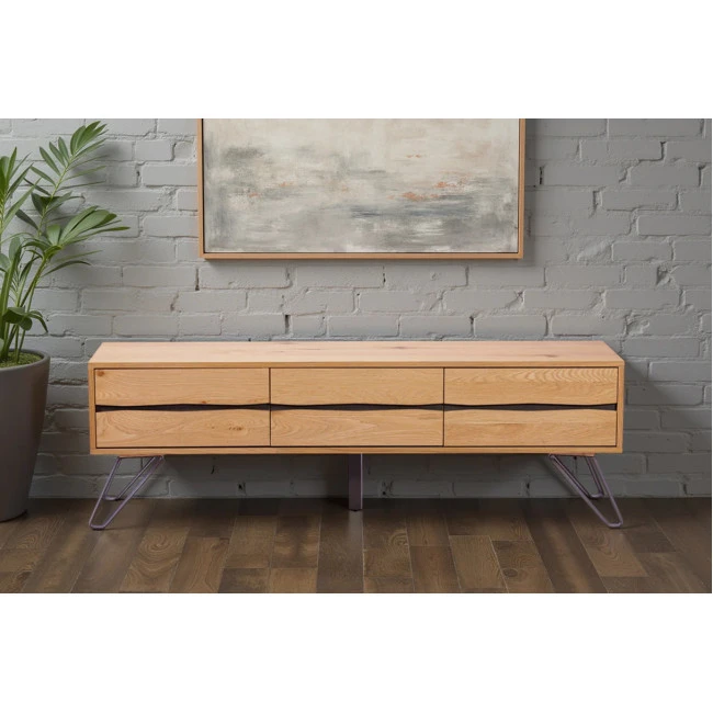 TV-skrinka 46342 Edge 160cm Masív drevo Dub