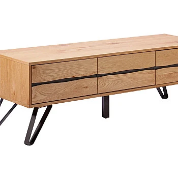 TV-skrinka 46342 Edge 160cm Masív drevo Dub