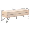 TV-skrinka 46342 Edge 160cm Masív drevo Dub