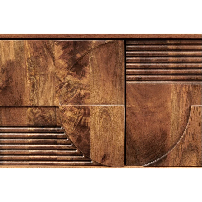TV-skrinka 46805 Art Deco 200cm Drevo Mango Hnedé