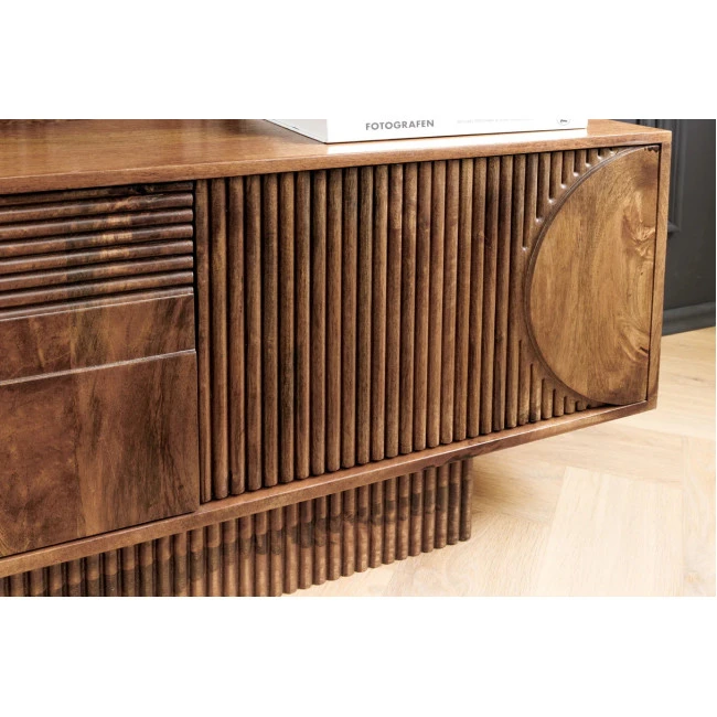 TV-skrinka 46805 Art Deco 200cm Drevo Mango Hnedé