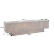 TV-skrinka 46805 Art Deco 200cm Drevo Mango Hnedé