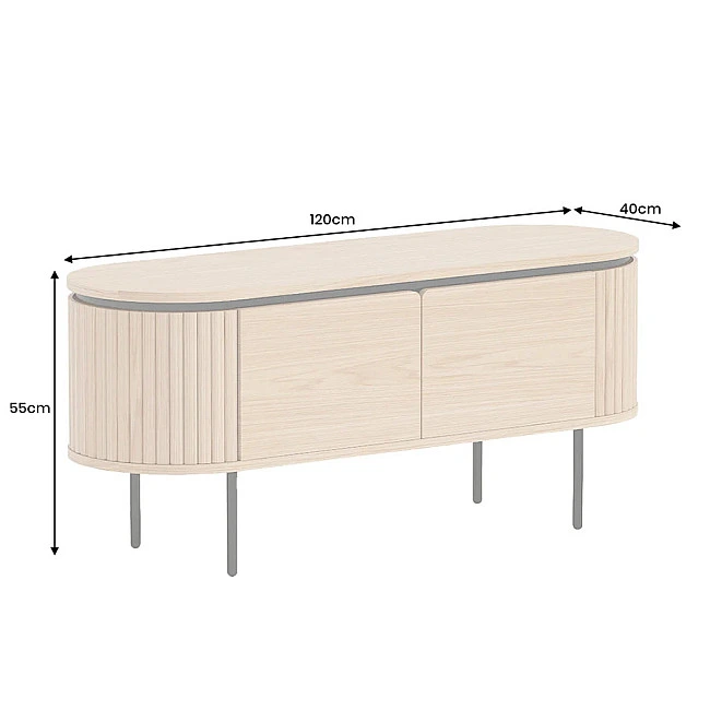 TV-skrinka 47449 Atelier 120cm Natural Dub Dyha