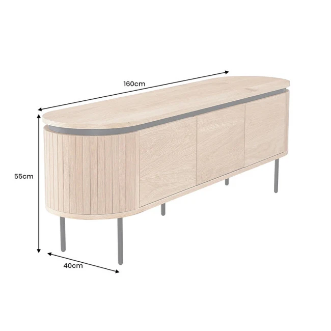 TV-skrinka 47450 Atelier 160cm Natural Dub Dyha