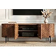 TV-skrinka 47584 Adlon 160cm Drevo Mango Hnedé