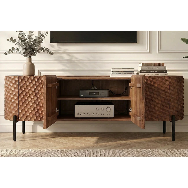 TV-skrinka 47585 Adlon 200cm Drevo Mango Hnedé