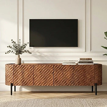 TV-skrinka 47585 Adlon 200cm Drevo Mango Hnedé