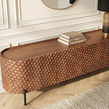 TV-skrinka 47585 Adlon 200cm Drevo Mango Hnedé