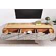 TV-skrinka 47757 Organic 160cm Drevo Acacia