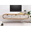 TV-skrinka 47757 Organic 160cm Drevo Acacia