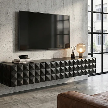 TV-skrinka 47768 Vulcano 160cm Drevo Mango